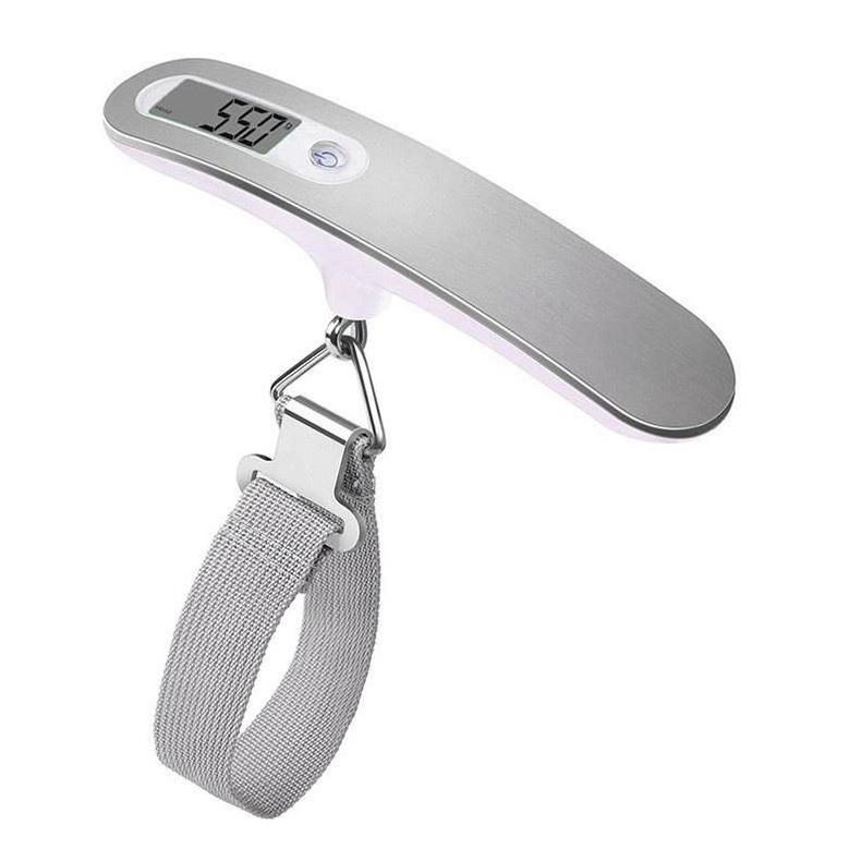 Stainless steel Lcd display, Hanging Suitcase Weighing Portable Travel 110lb 50kg Weight Electronic Digital Luggage Scale/