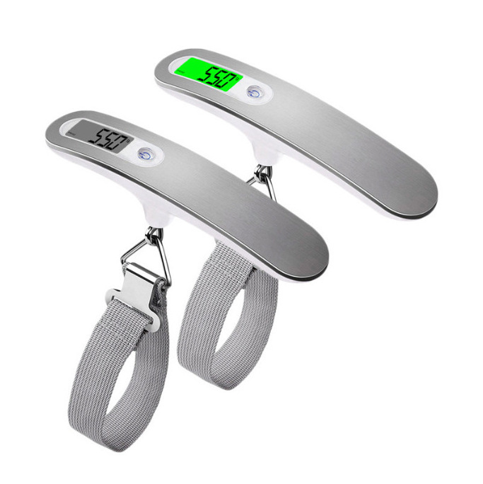 Stainless steel Lcd display, Hanging Suitcase Weighing Portable Travel 110lb 50kg Weight Electronic Digital Luggage Scale/