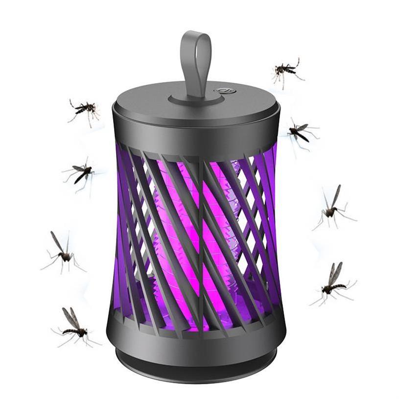 LED Night Light Electronic, Indoor Outdoor Usb Rechargeable Electric Light Lamp Trap Mosquito Killer/