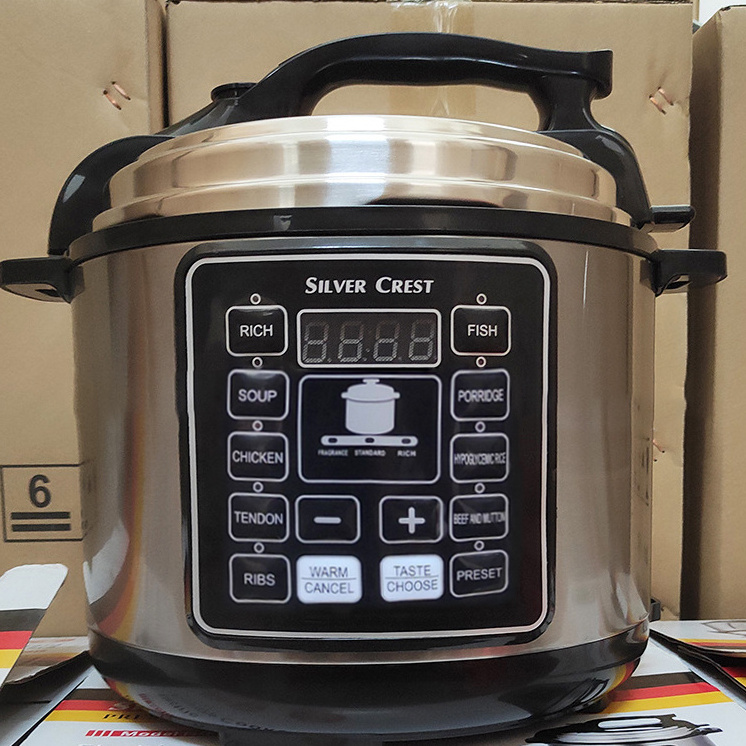 Home use silver crest, pot multi function smart digital german stainless steel electric pressure cooker/