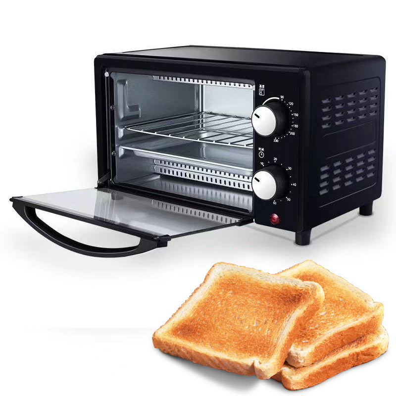 Home Multi-function Electric Mechanical, Timer Switch 12L Mini Steam Oven Toaster & Pizza Oven/