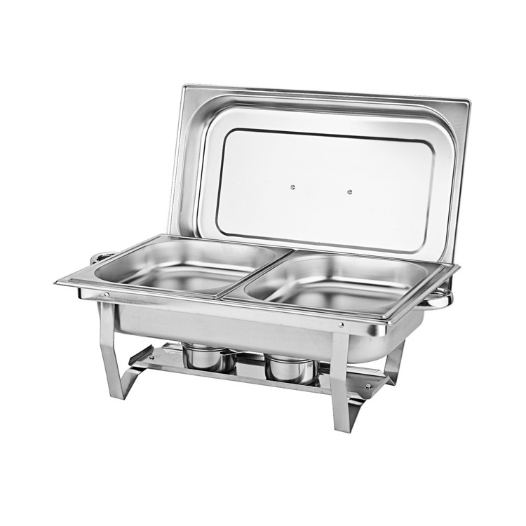 Cheap Chafing Dish Food, Warmers Display Luxury Gold Chafing Dish Stainless with Fuel Burner/