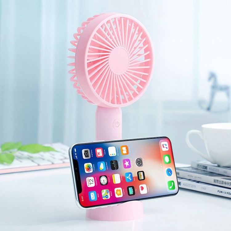 3 Modes for Home, Office Travel Outdoor Mini Handheld Fan Portable Rechargeable Battery Operated Cooling Desktop Fan with Base/