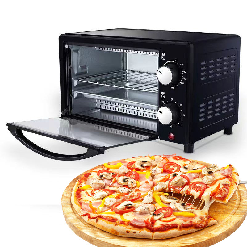 Home Multi-function Electric Mechanical, Timer Switch 12L Mini Steam Oven Toaster & Pizza Oven/