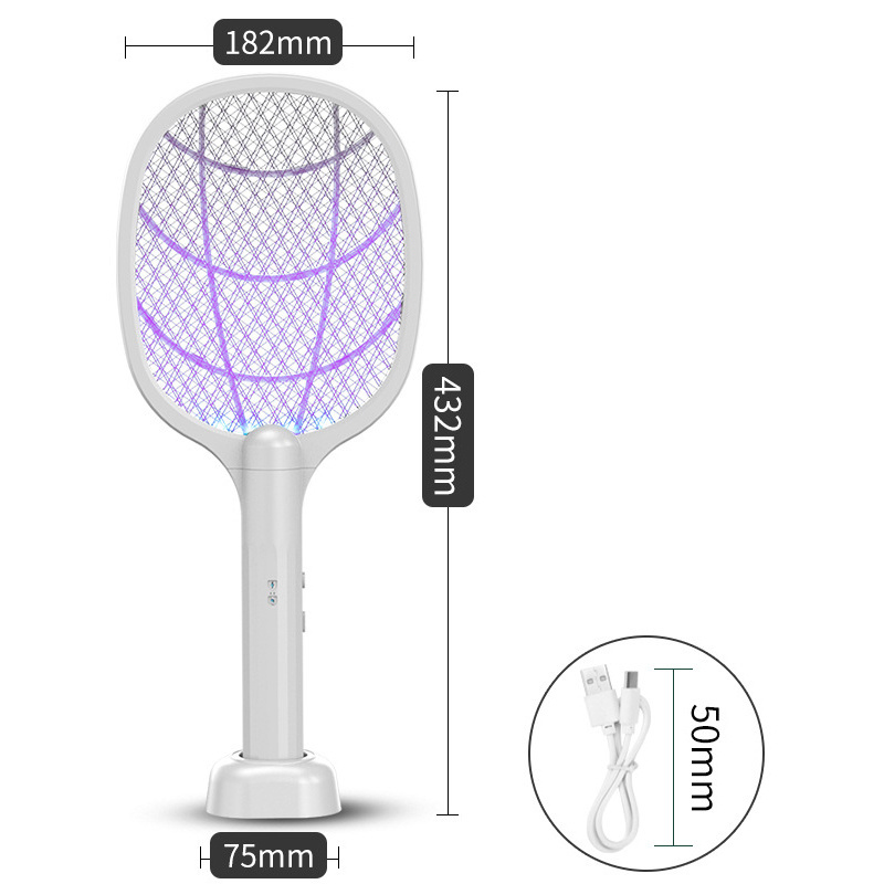 USB Mosquitto Fly Killer, bat Electric Fly Bug Mosquito Insect Swatter Handheld Electric Mosquito Racket Fly Killer Bat/