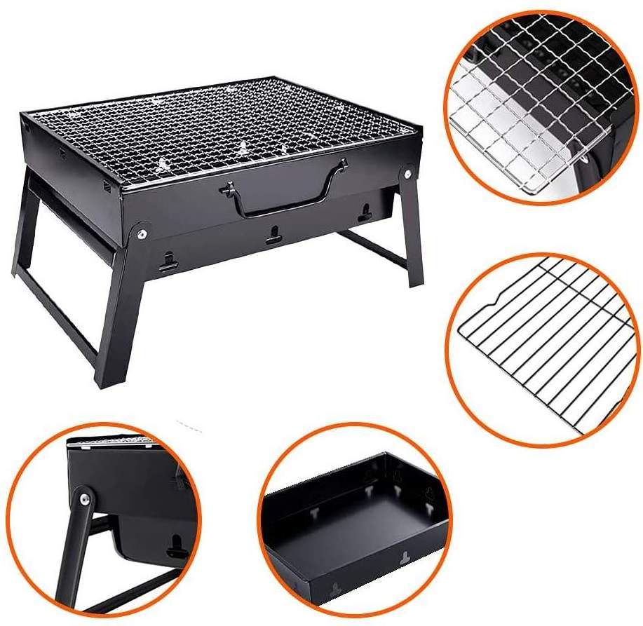 Outdoor Portable Carbon Barbecue, Stove for Picnic Garden Party Cooking Terrace Camping Travel Foldable Mini BBQ Grill/