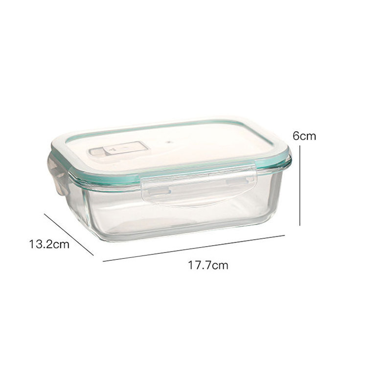 Locking Lids Freezer Oven, Safe Rectangle Round food Glass Food Storage Lunch Containers glass lunch box/