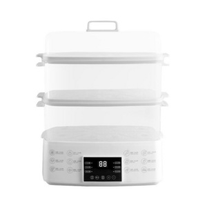 Electric Vegetables Steam Cooker, 3 Layers 18L 800W Big Home Dim Sum Dumpling Bun Warmer Electric Steam Cooker Food Steamer/