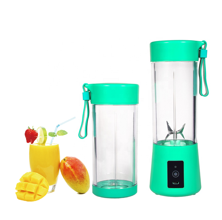 Magnetic Induction Start Small, mixer 6 Blades With 400ML Cup Rechargeable Hand Juicer Portable Juicers/