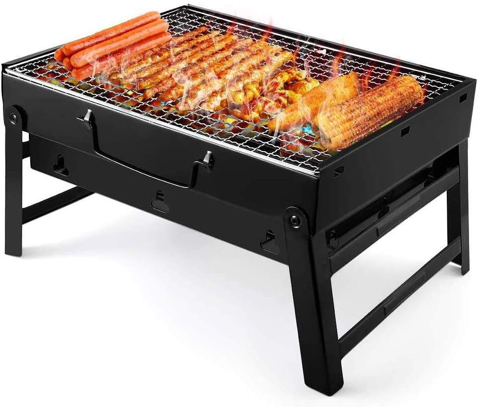 Outdoor Portable Carbon Barbecue, Stove for Picnic Garden Party Cooking Terrace Camping Travel Foldable Mini BBQ Grill/