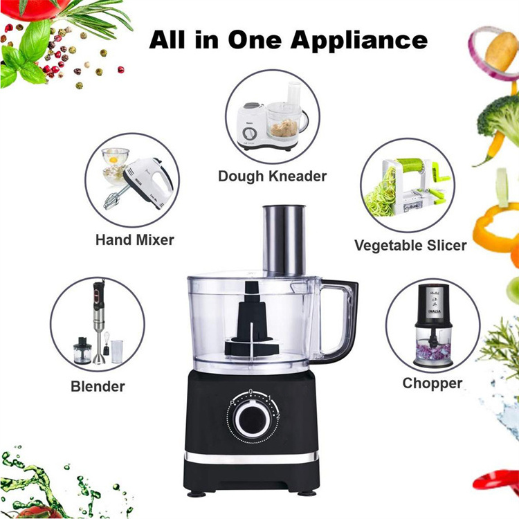 2023 Hot Sale 7, In 1 Household Meat Grinder Mixer Stainless Steel Automatic Juicer Blender Food Processor/