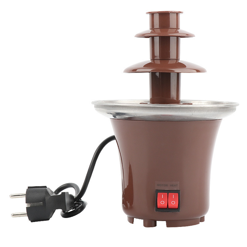 Stainless Steel Chocolate Fondue, Fountain machine Easy to Assemble Perfect For Nacho Cheese BBQ Sauce Ranch Liqueurs/