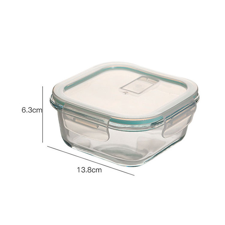 Locking Lids Freezer Oven, Safe Rectangle Round food Glass Food Storage Lunch Containers glass lunch box/