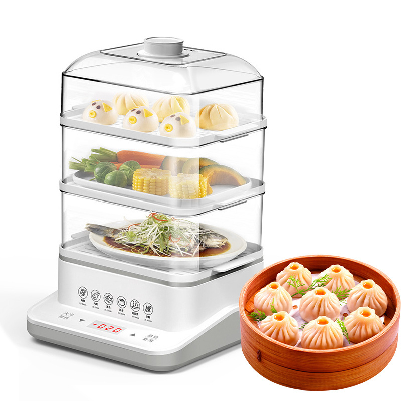 Home use 800w electric, food display steamer food steamer/