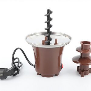 Stainless Steel Chocolate Fondue, Fountain machine Easy to Assemble Perfect For Nacho Cheese BBQ Sauce Ranch Liqueurs/