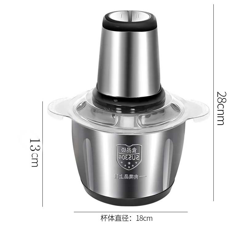 Small Motor Supplier Grinder, Mixer Electric Machine Fruit Chopper Steel Food Processor With Stainless Meat Grinder/