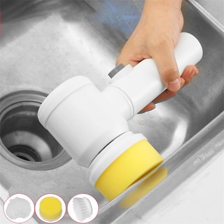 Kitchen Electric Cleaning Brush, Cleaning Tool Charging /Battery Handheld Bathroom Cleaning Brush/