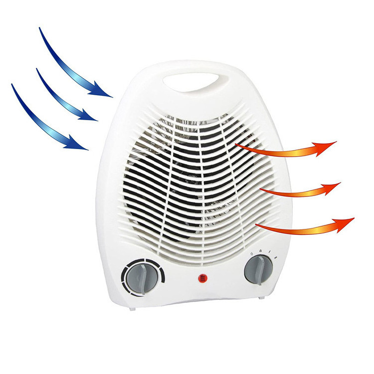 2 Heating Electric Room, Portable Fan Heater with Thermostat Fan Heater with tip-over switch/