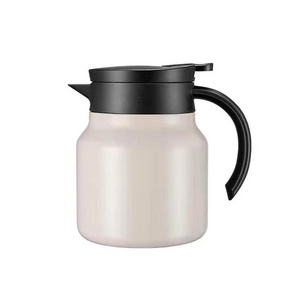 Large capacity stainless steel, double insulated thermos pot coffee pot teapot with steel strainer/