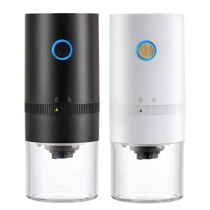 Portable Electric 1500mAh Battery, USB Rechargeable Cordless Coffee Grinder/