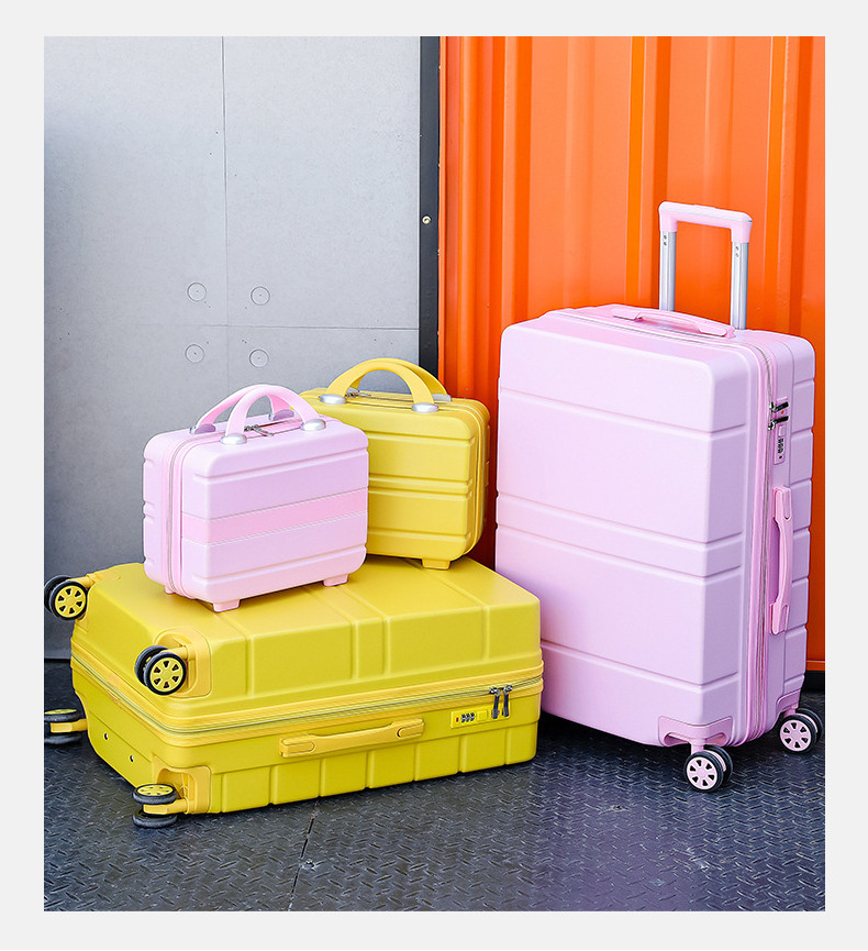 Designer Custom Luggage ABS, Mini Style Trolley Luggage Carry On Suitcase Set Travel Boarding Luggage With Wheels/