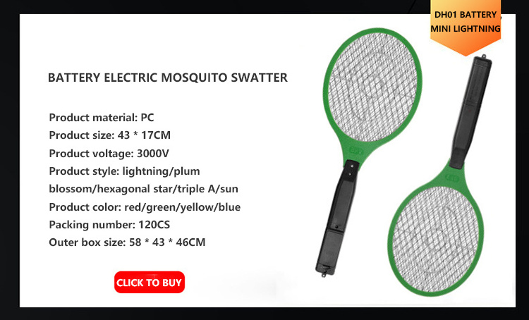 Rechargeable Pest Control Bug, Zapper Fly Swatter Mosquito Racket Mosquito Bat/