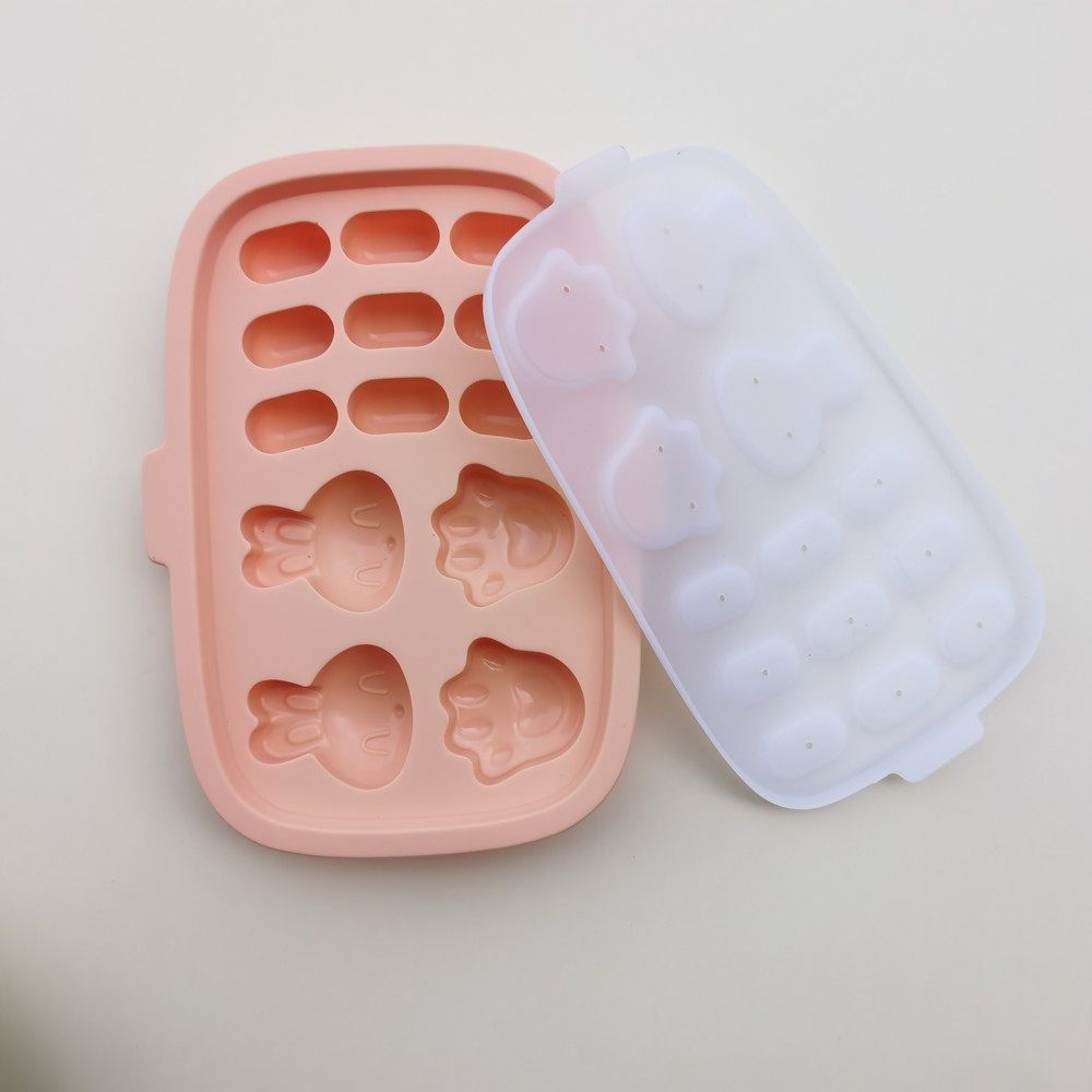 Hot Sale Baby Food, Steamer Food Test Silicone Sausage Mold with lid/