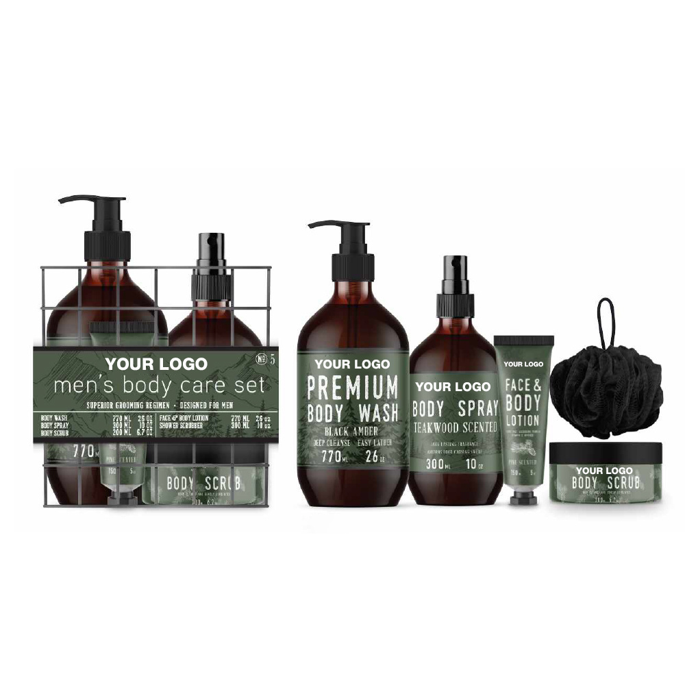 Natural Skin Moisturizing Relaxing Spa Bath Wash Body Work Care Set