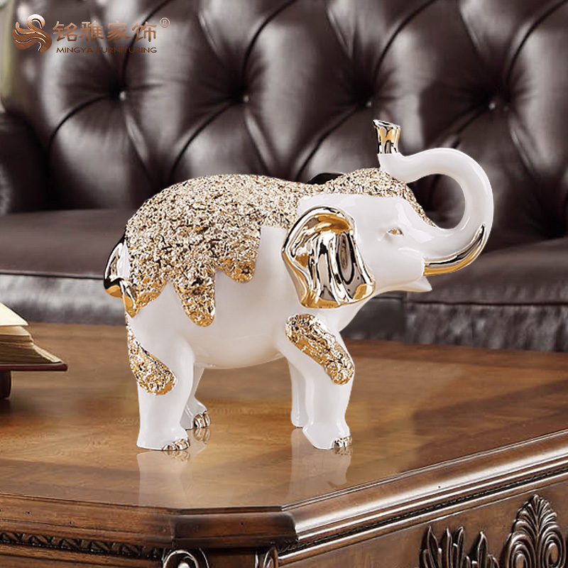 China wholesale indian bulk resin elephants figurines for home decoration handmade crafts