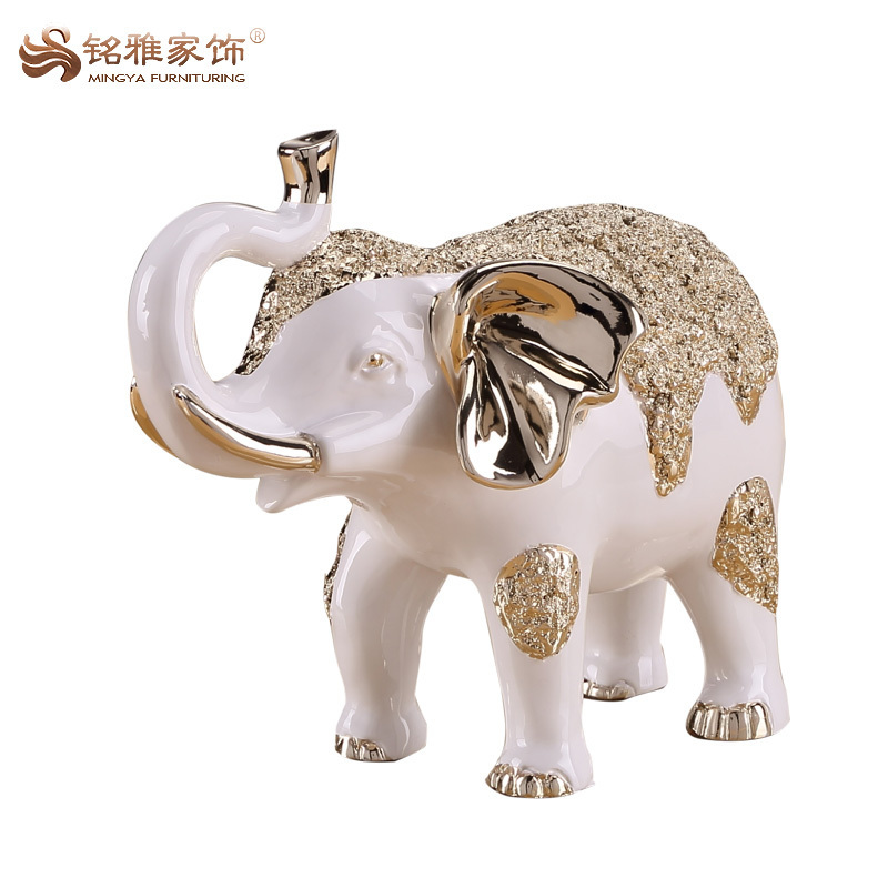 China wholesale indian bulk resin elephants figurines for home decoration handmade crafts