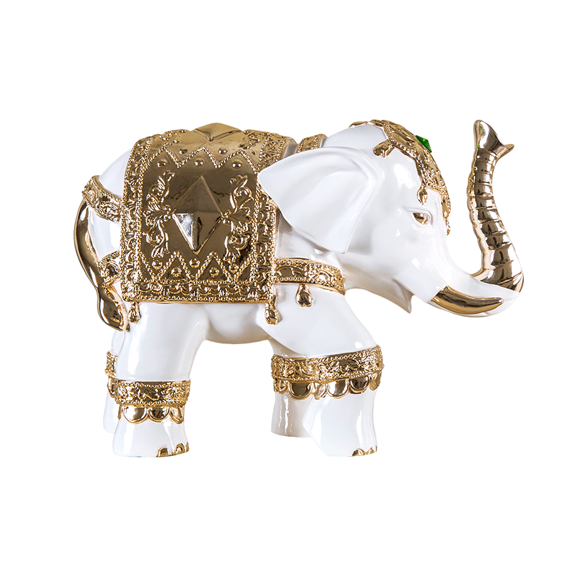 Home decor luxury in design Thailand elephant resin animal figure statue