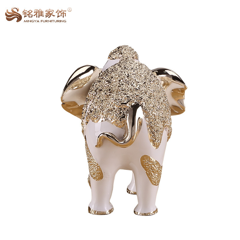 China wholesale indian bulk resin elephants figurines for home decoration handmade crafts