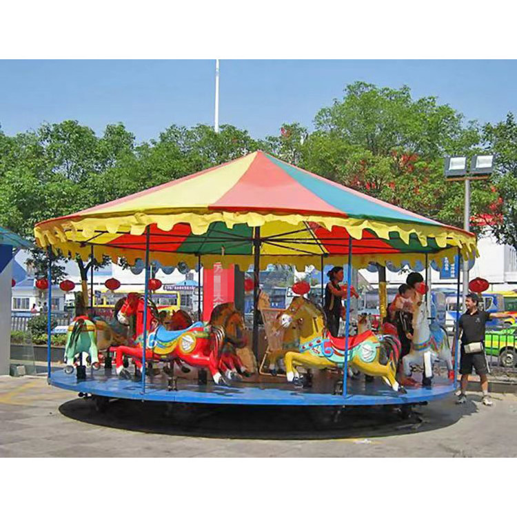 Factory sale high quality amusement park kids carousel merry go round outdoor