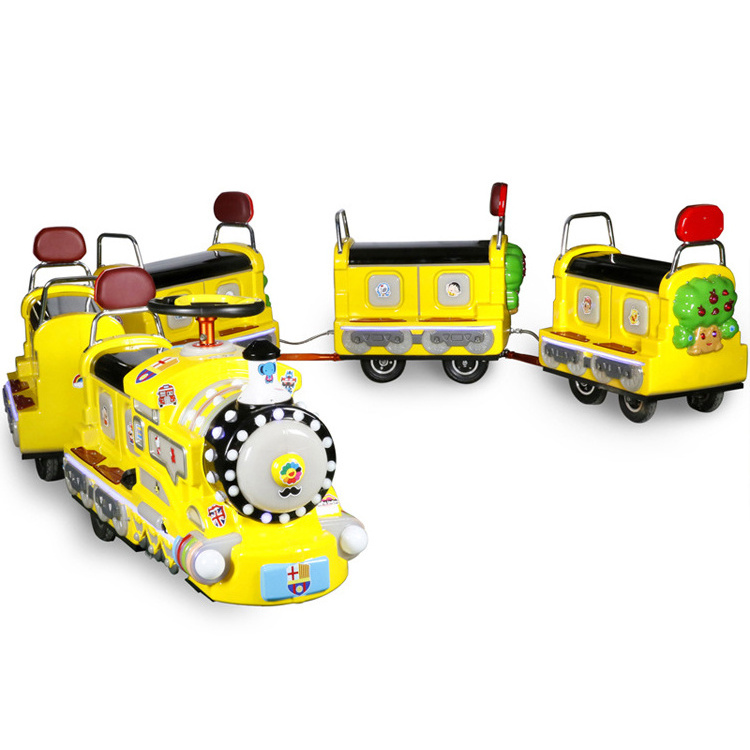 Kids battery electric tourist train amusement park rides mini train for sale