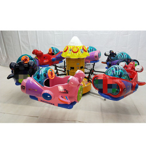 Outdoor amusement park kids merry go round ride on mini carousel for sale