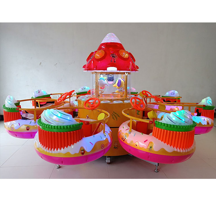 Outdoor amusement park kids merry go round ride on mini carousel for sale