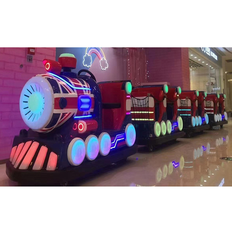 Hot sale popular children amusement park electric trackless ride train trains