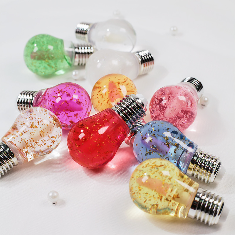 Lipgloss Base Oil light bulb shape flavored luxury lip gloss Custom Logo Tube Kids Candy Kit Vegan Lip Gloss Make Your Own LOGO