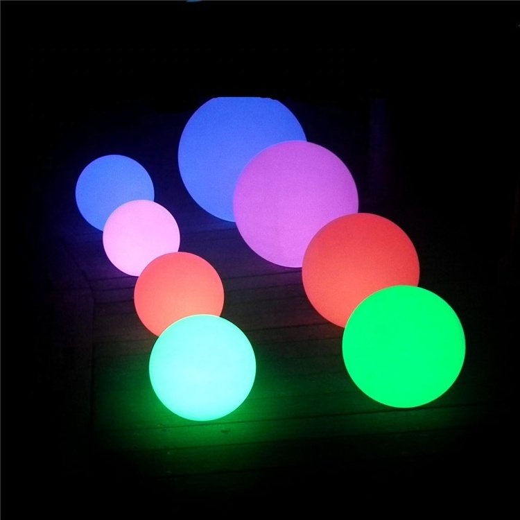 Disco waterproof battery operated remote control LED garden ball effect light for party