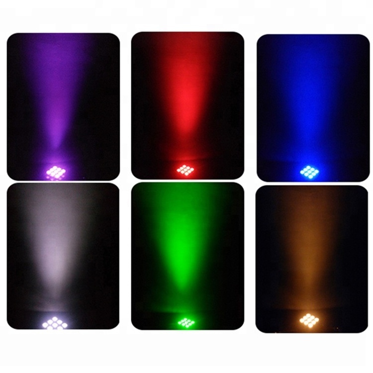 Hot selling Product Wireless Battery Powered LED Up lights 9*18W 6in1 rgbwa uv DMX Led Flat Par lighting For Wedding Decoration