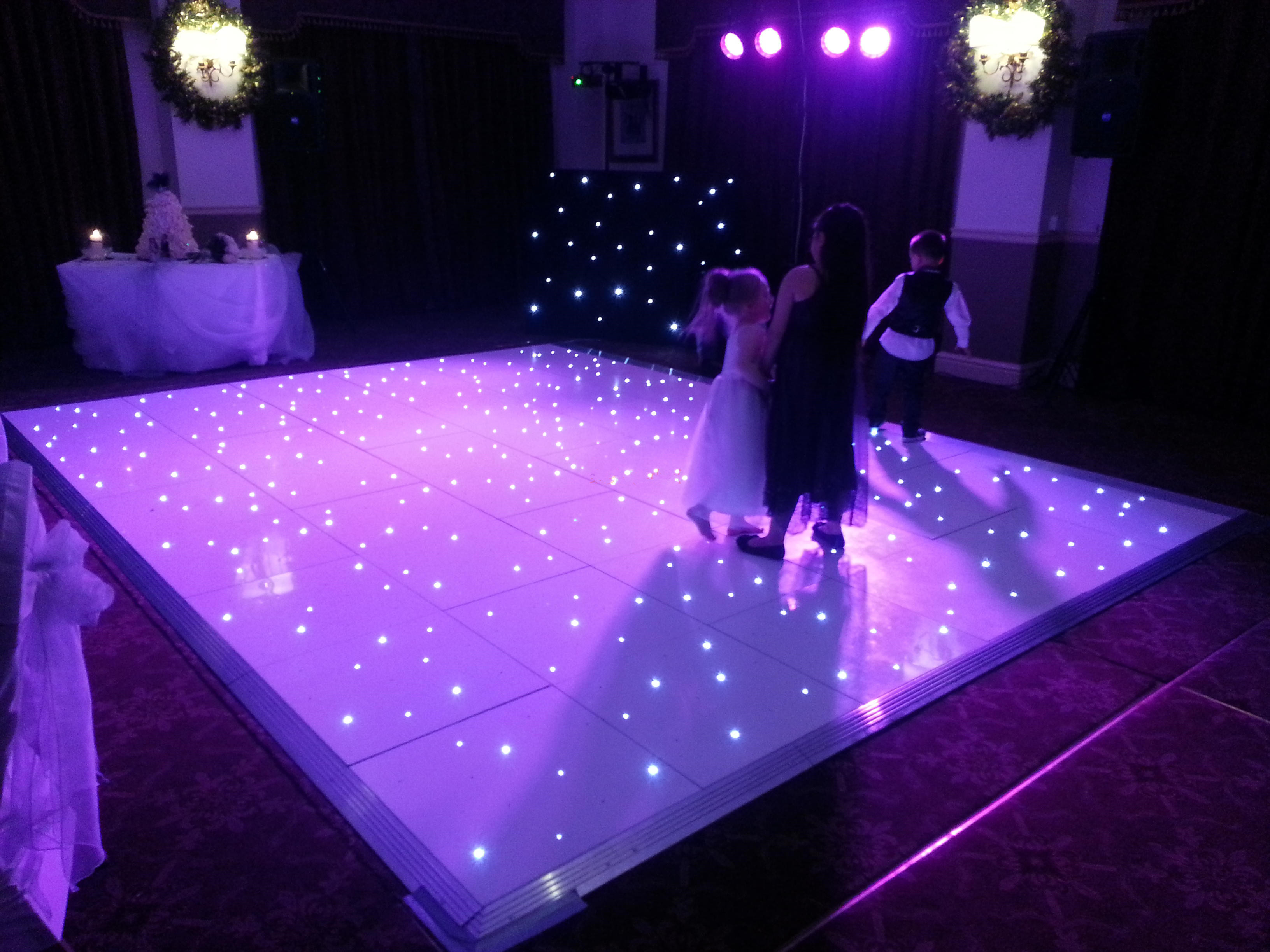 Newest Acrylic Starry Dancing starlight Twinkling LED Starlit Dance Floor tile light for Wedding Party Light