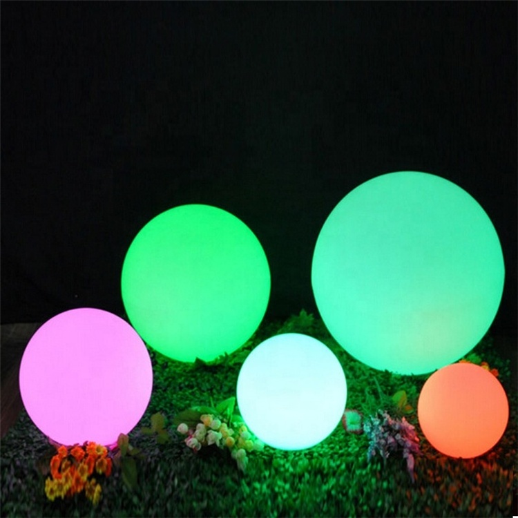 Disco waterproof battery operated remote control LED garden ball effect light for party