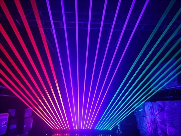 Wholesale 500mw 8 head red blue green laser +5w lamp beam 8 eyes RGB laser beam bar light for nightclub