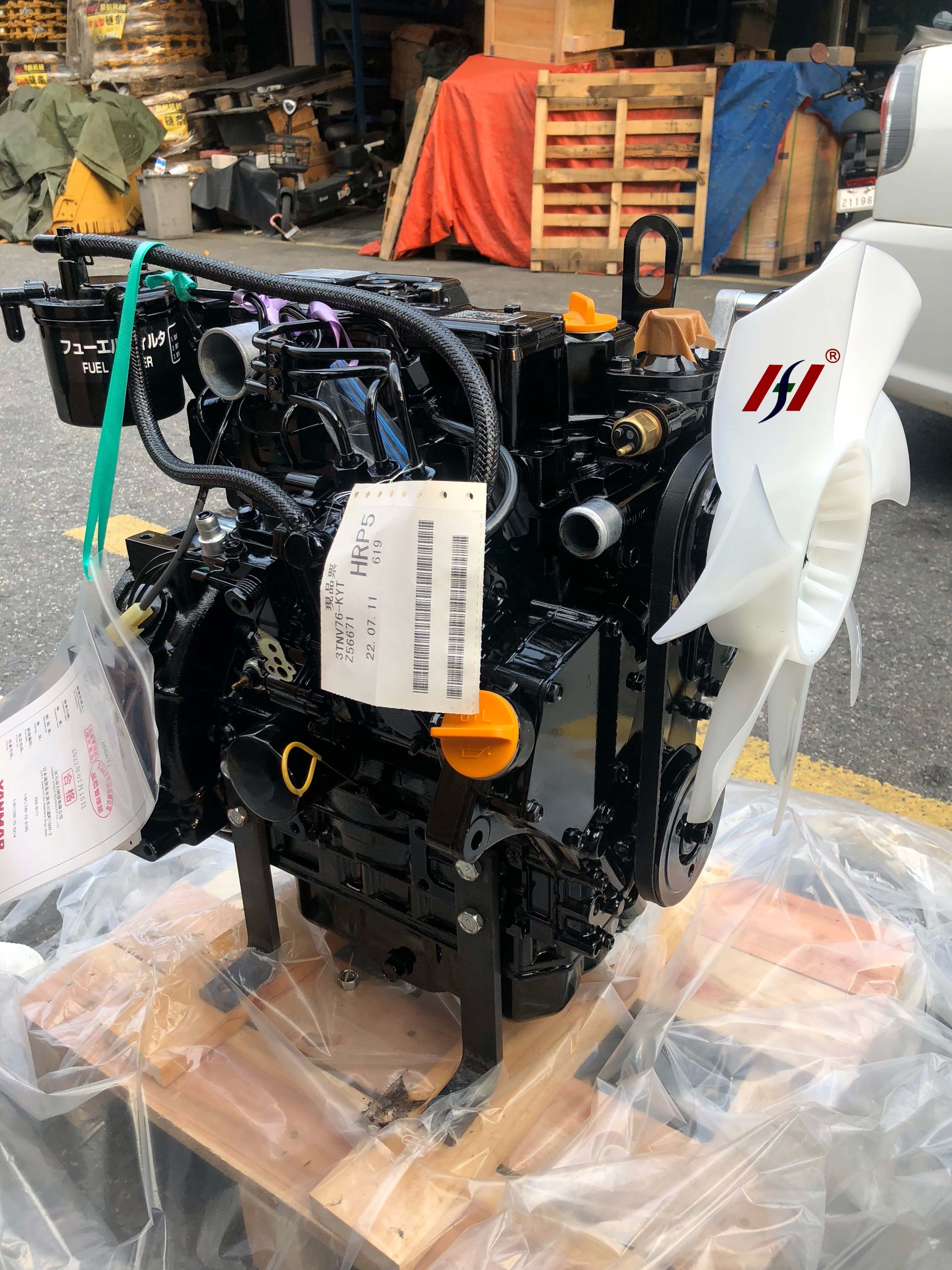 MINSHUN Genuine Excavator 3TNV76 Engine Assembly 3TNV76-KYT Machinery Original Engines for YANMAR Standard Lister Diesel Engine