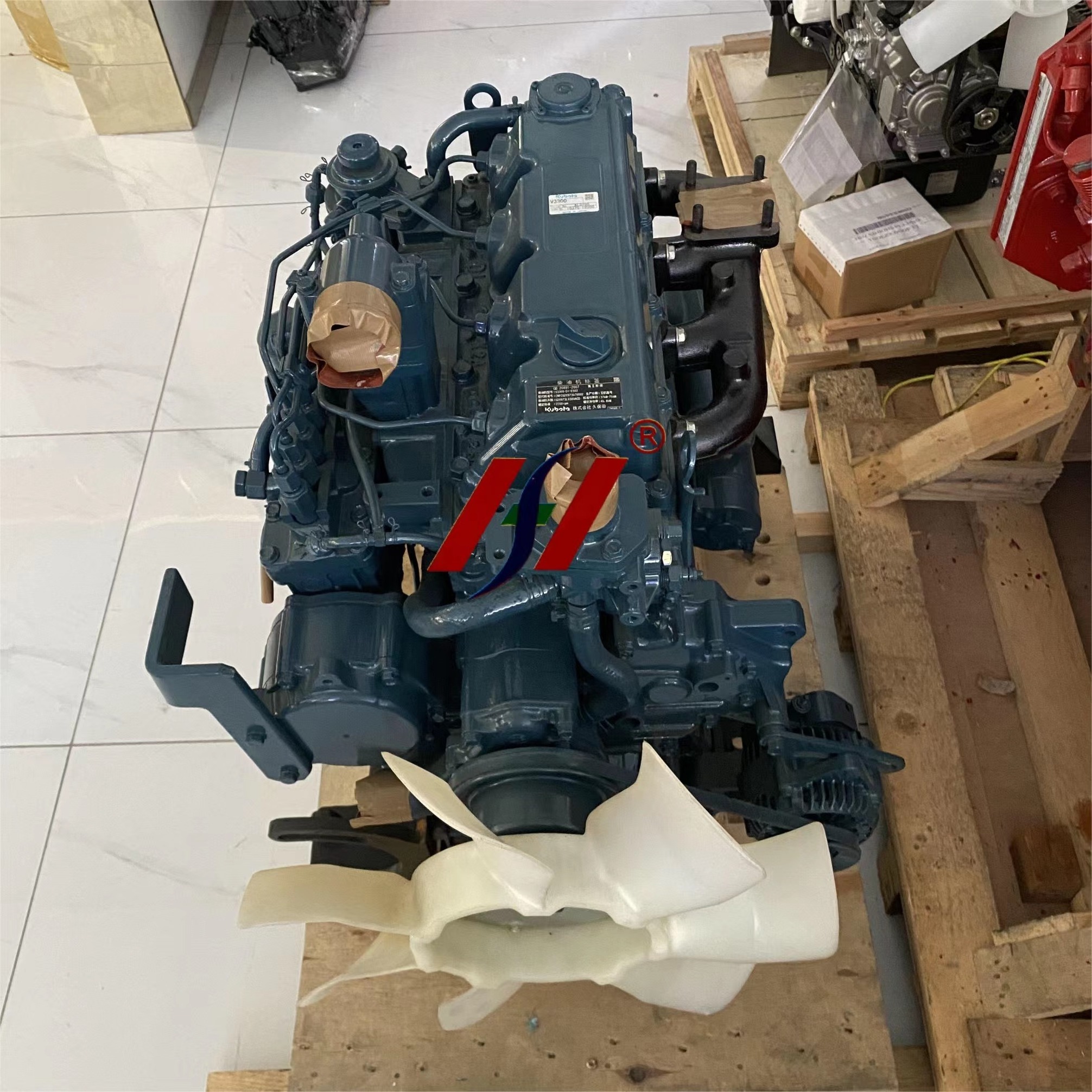 Kubota V3300 parts Genuine Excavator V3300 Engine Assy V3300-T Complete Engine Motor Assembly For Kubota