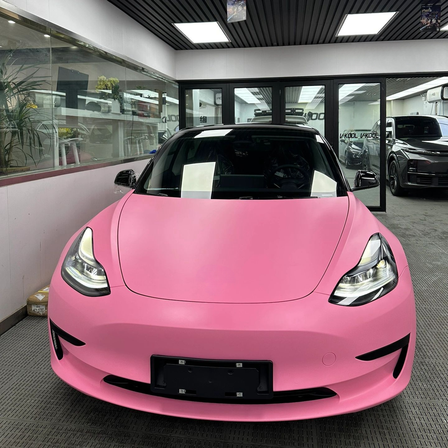 OND Matte Romantic Pink Vehicle Wrap Car Body PET Vinyl Car Wrapping Films adhesive Vinyl Wrap Film Car sticker Vinyl