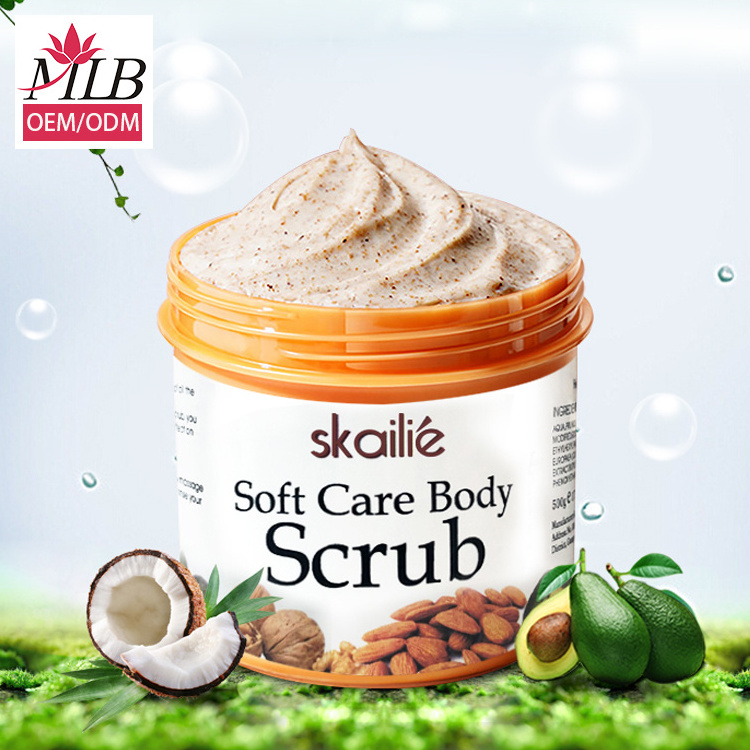 Body scrub private label face exfoliating products face scrub exfoliante bulk oem odm service face dead skin removal cream