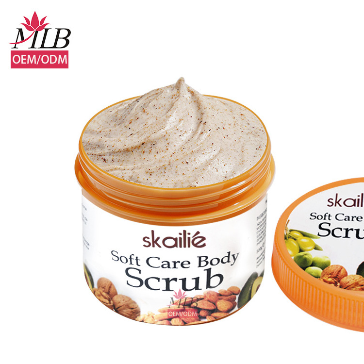 Exfoli cream bodi scrub wholesale skin care scrub pedicure product pearl exfoliating scrub gel private label