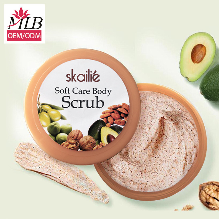 Body scrub private label face exfoliating products face scrub exfoliante bulk oem odm service face dead skin removal cream