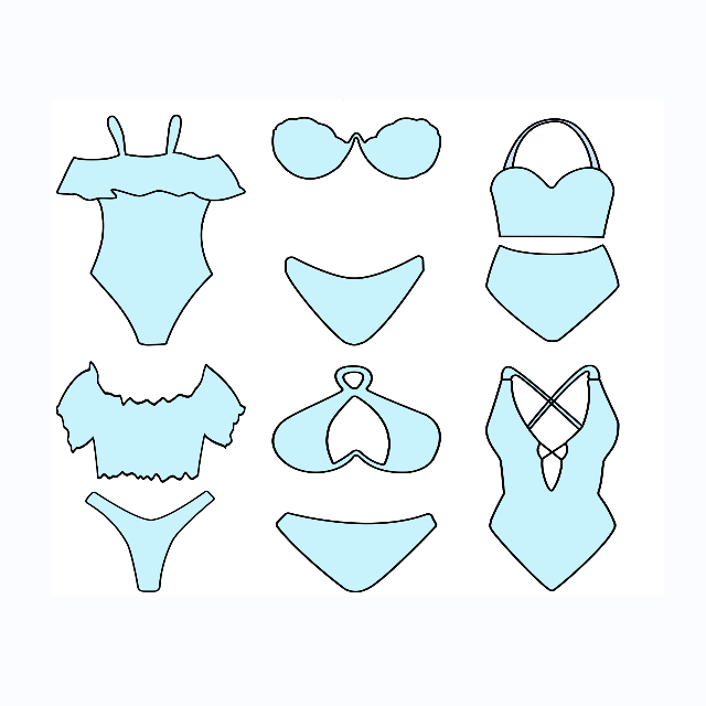 MLY 2023 Custom Woman Swimwear Luxury Triangle Swimsuit women Bikini Sets Swimsuit